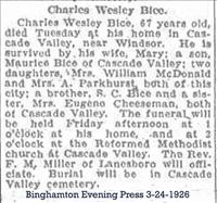 Bice, Charles Wesley